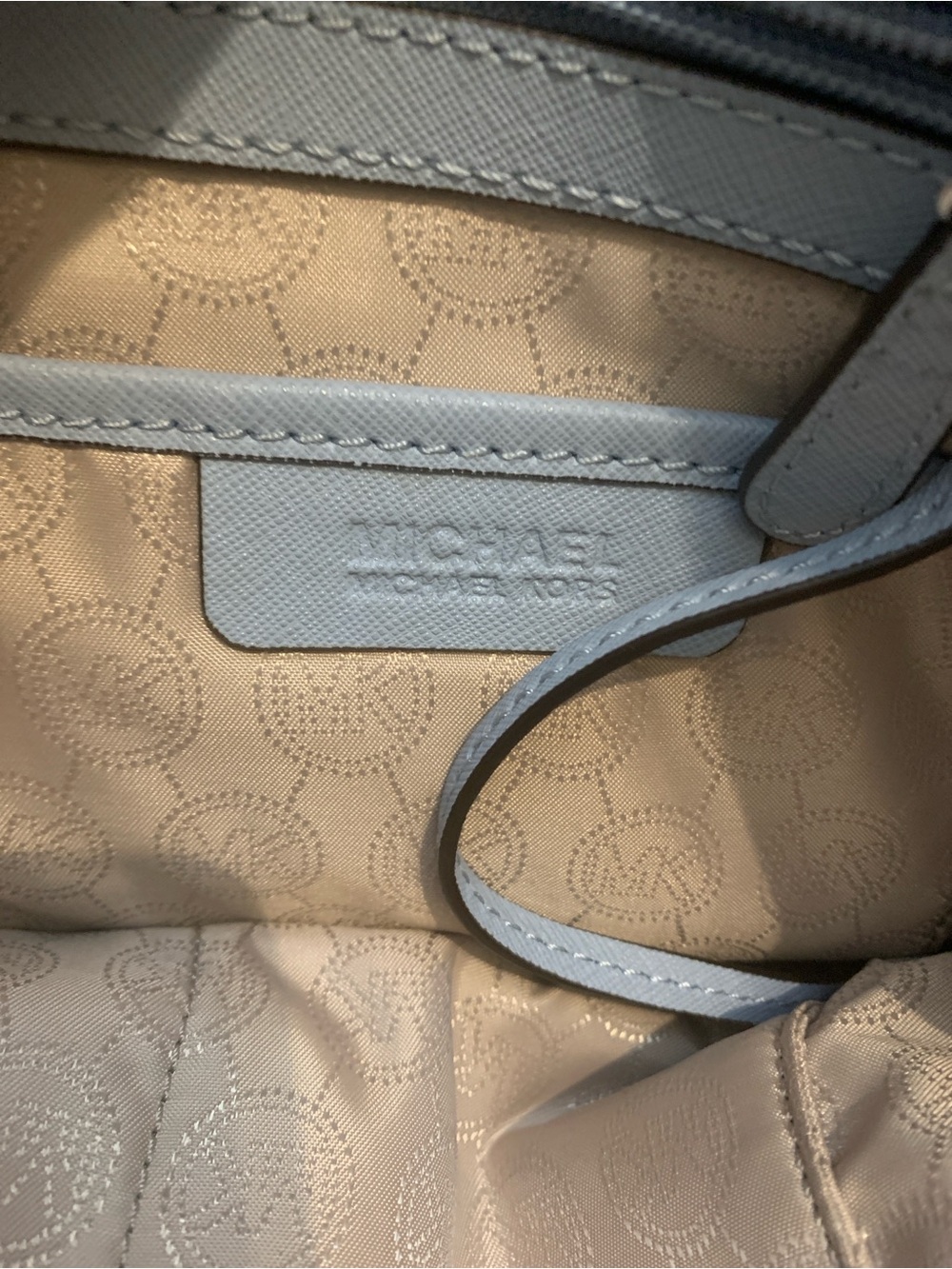 MICHAEL KORS Powder Blue Saffiano Leather Satchel - Picture 5 of 15